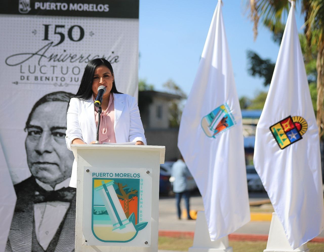 Llama Blanca Merari Tziu A Honrar La Memoria De Benito Ju Rez Con