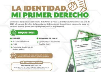 ARRANCA CAMPAÑA “LA IDENTIDAD, MI PRIMER DERECHO”