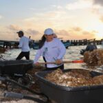 ARRANCA BLANCA MERARI JORNADA PERMANENTE DE LIMPIEZA DE PLAYAS ANTE ARRIBO DE SARGAZO
