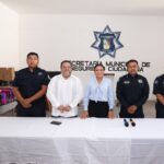 BLANCA MERARI RECONOCE A POLICÍAS PADRES DE FAMILIA DURANTE FESTEJO DEL DÍA DEL PADRE EN PUERTO MORELOS
