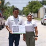 ANUNCIA BLANCA MERARI REHABILITACIÓN DE LA CALLE PROPELA EN VILLAS 1 PARA FORTALECER LA MOVILIDAD EN PUERTO MORELOS